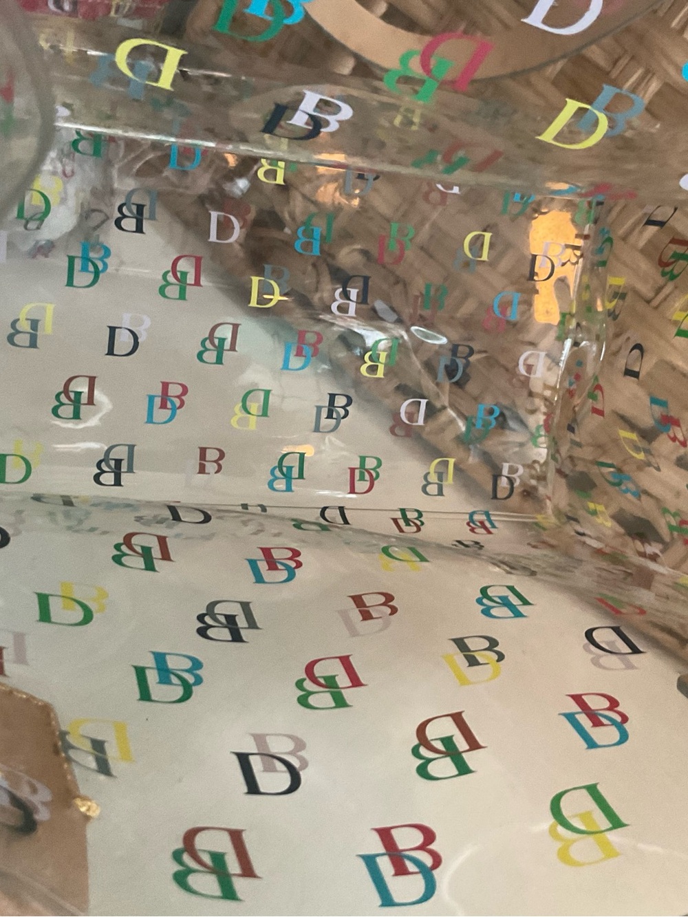Dooney & Bourke Clear Multicolor Logo mini Tote - Picture 7 of 10